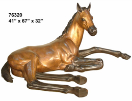 Bronze Horse Lying down Statue Bronze Horse Lying down Statue